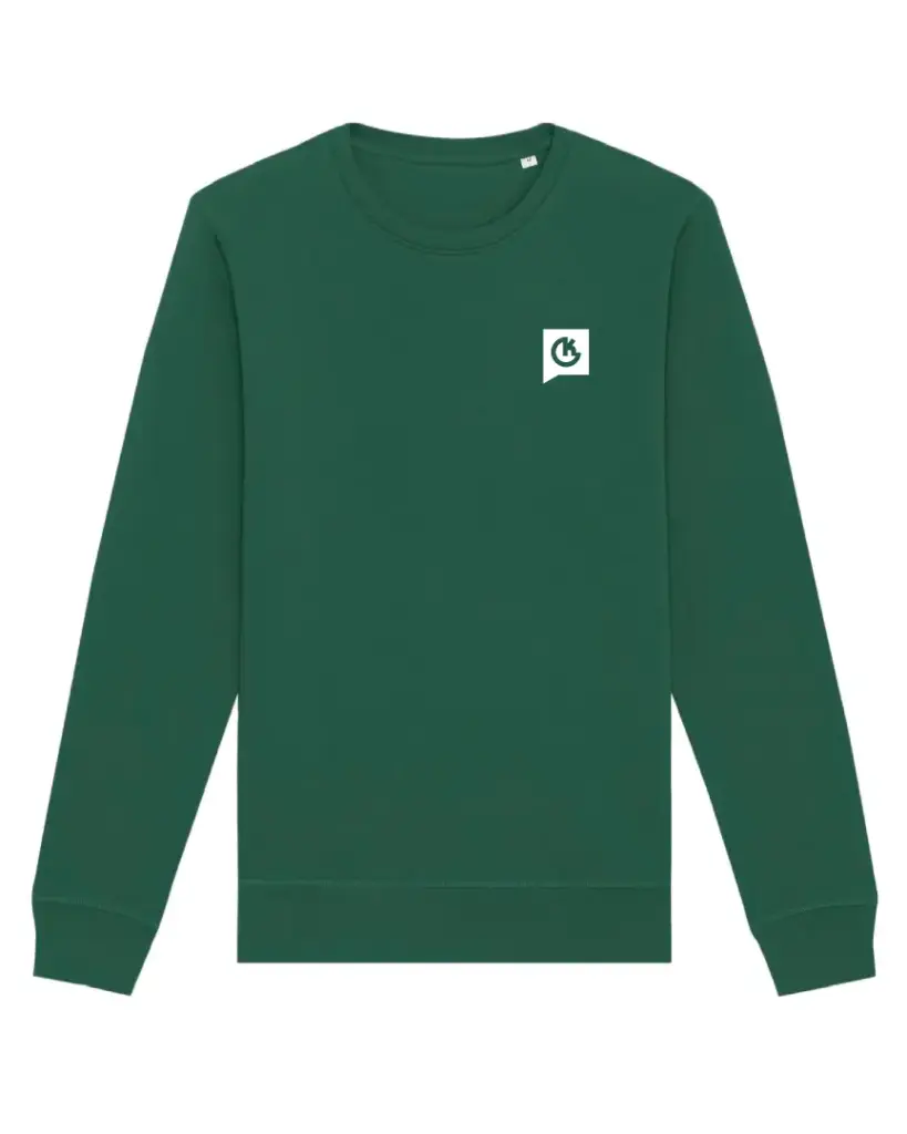 Geiger Unisex Roller Sweatshirt STSU868 Bottle Green Druck