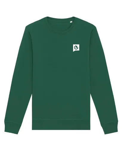 Geiger Unisex Roller Sweatshirt STSU868 Bottle Green Druck